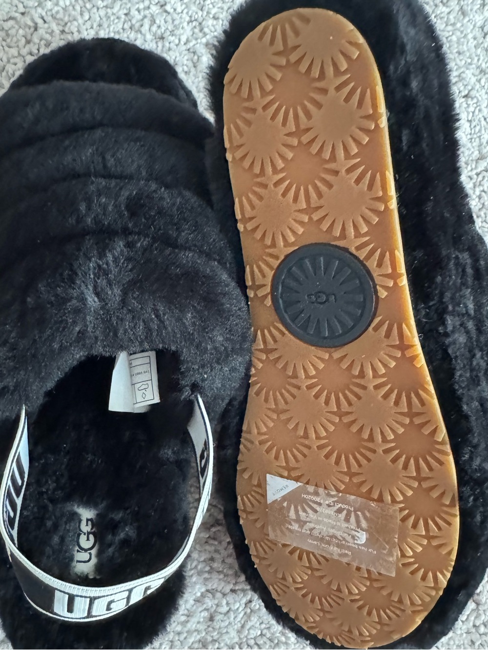 NWT Authentic UGG Oh Yeah Slingback Slide Size 10